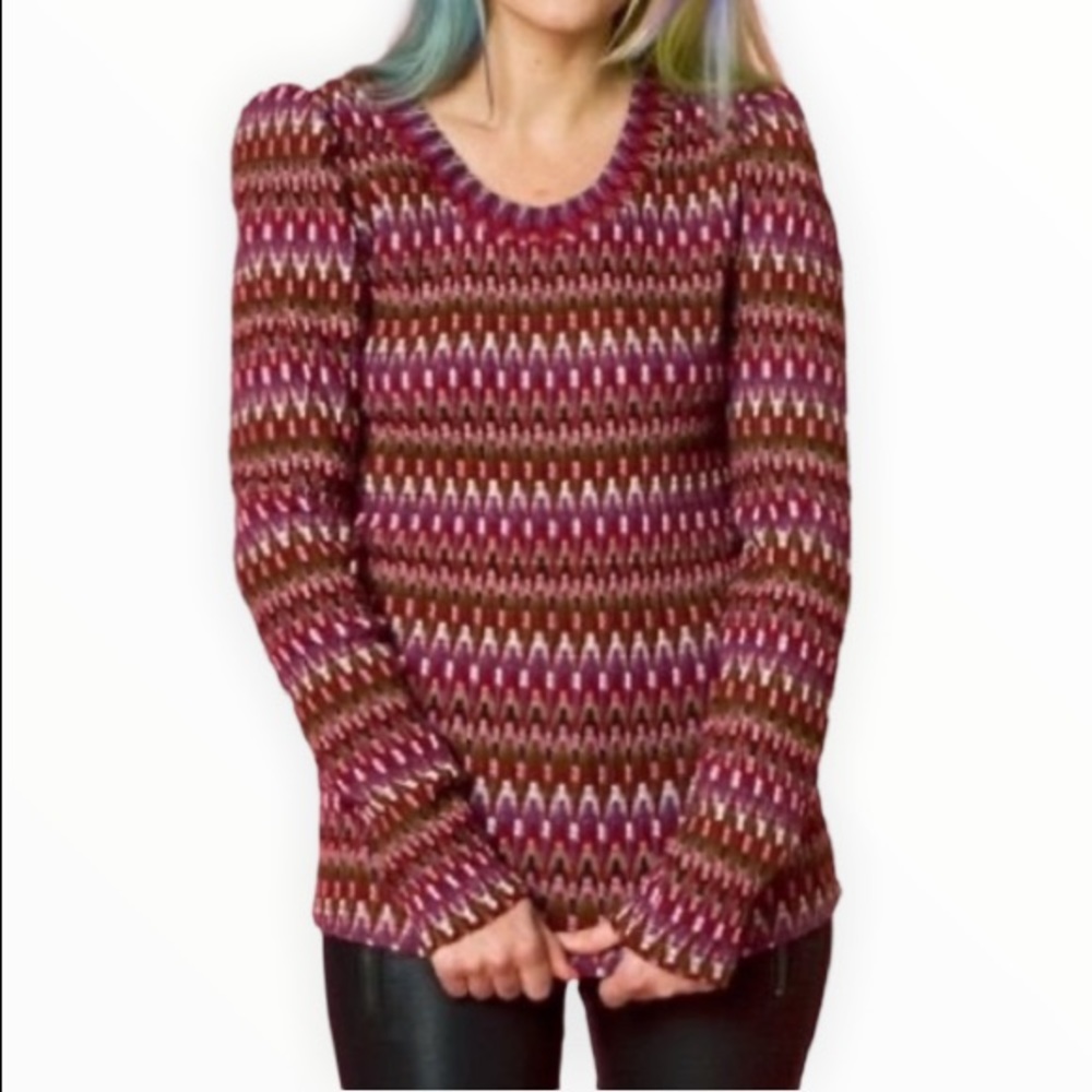 LOVERS + FRIENDS duo textured knit sweater